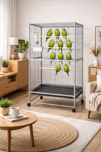 Inch steel standing cage - inch,