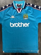 Original Kappa Manchester City 1997/1998 Home Shirt Mens Small