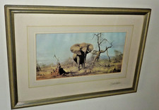 Signed framed print of