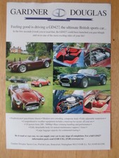 GARDNER DOUGLAS GD427 COBRA 1990s UK Mkt Sales Leaflet Brochure - AC interest