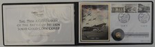Battle of Britain 75th Anniversary Solid Gold 9ct Coin Cover PNC