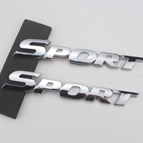 2pcs metal silver sport - 2pcs,