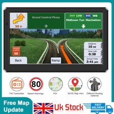 7'' Car Truck Sat Nav GPS Navigation 8GB Free Lifetime UK&EU Maps Touch Screen
