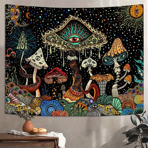 Hippie mushroom eyes - mushroom,