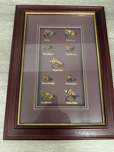 Vintage framed salmon - vintage,