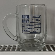 Royal Navy Drinking Glass 1/2 Pint Pot Glass Mug Cup Beer Glass British Navy
