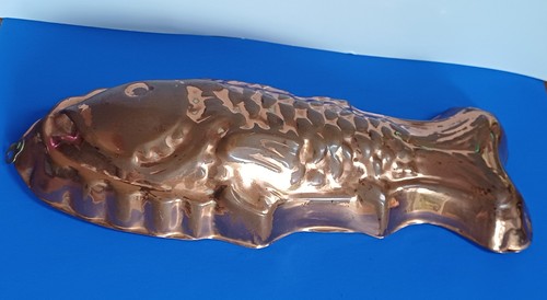 Vintage copper fish mould