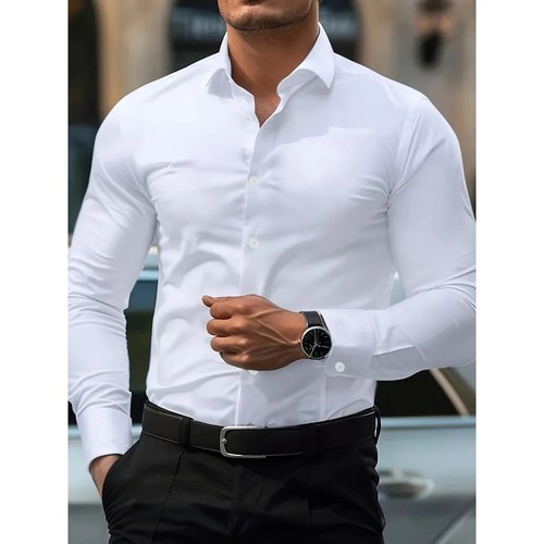 Men long sleeve shirt - sleeve, smart