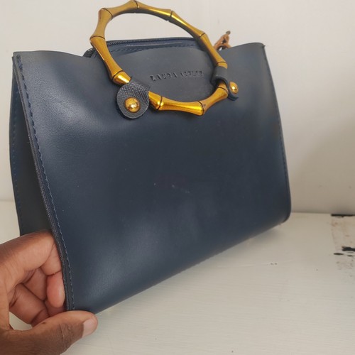 Laura ashley navy blue leather - laura,
