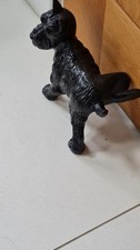 Vintage Cast Iron Dog .. Door Stop ..Westie... Scottie Cocking Leg, ~1.8kg