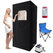 WestWood Portable Sauna Tent Set W/Chair, Steamer Generator, Sauna Pod, Home Use