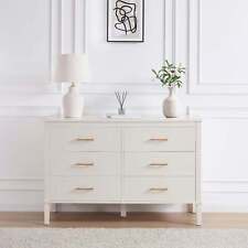 Dusk Sienna Natural & Gold Effect 6 Drawer Chest of Drawers RRP £275