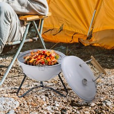 White Round Mini Portable