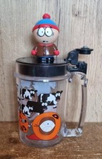 South Park Plastic Mug With Lid Talking Stan Vintage 1998 Working Funomenon! 8"