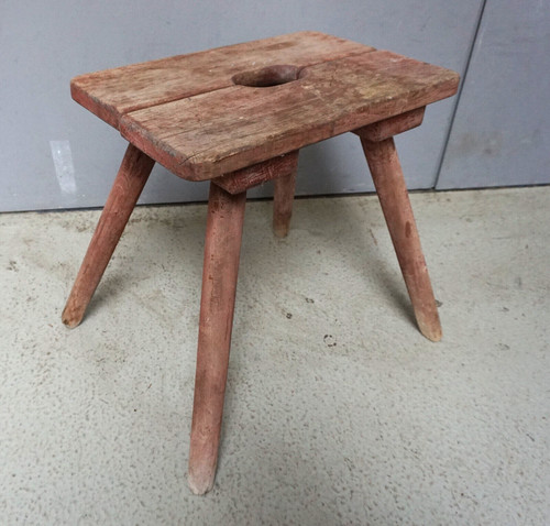 Antique bauhaus workshop stool - antique,