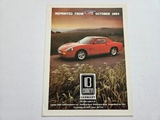 BITTER RALLYE CAR REVIEW SALES BROCHURE 1984
