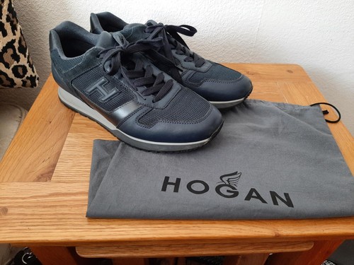 Hogan men navy - blue, leather