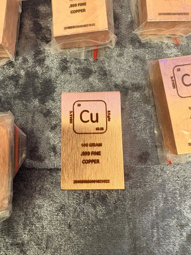 100g copper bar bullion - copper,