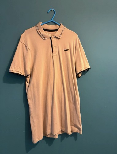 Hollister beige black polo - &,