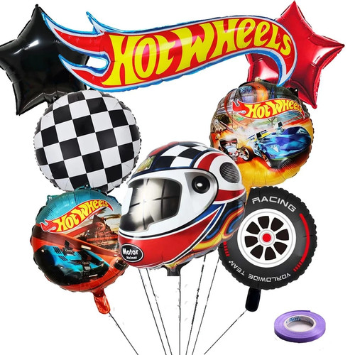 Pcs hot wheels foil - wheels, balloons