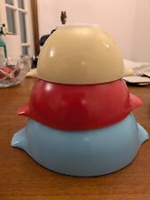 Vintage JAJ Pyrex Spray Ware Cinderella Nesting Bowls