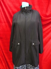 Rossetti Ladies Black Mid length lightweight mac coat UK 18
