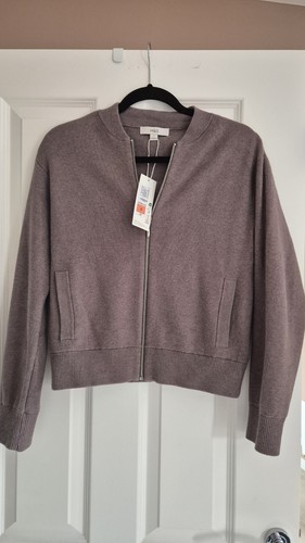 Zip bomber cardigan - bomber,
