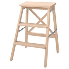 BEKVÄM Step stool, beech, 63 cm