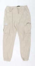 Zara Men Beige Cargo Jogger