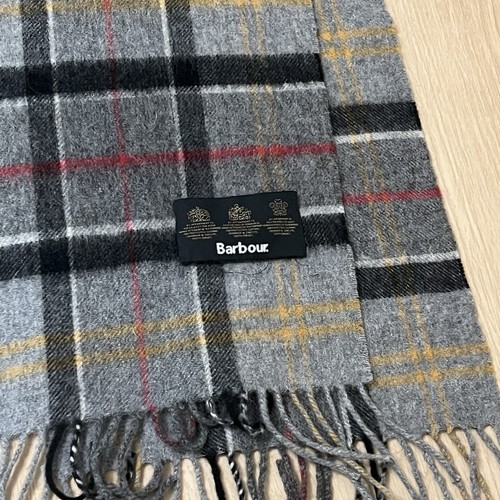 Barbour scarf men grey gold - scarf,