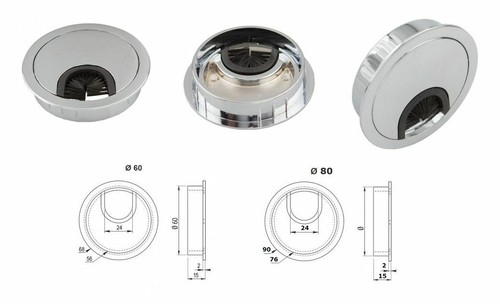 Metal desk cable - , grommet