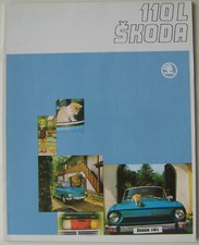 Skoda S110 L Saloon 1974-77 Original UK Sales Brochure