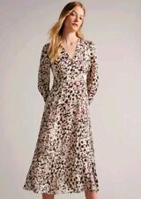 TED BAKER Luceeya Ladder Detail Midi Dress Size 3