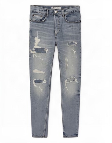 Zara mens distressed skinny - distressed,
