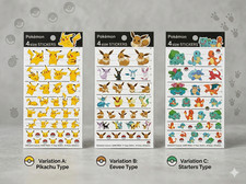 Pokemon 4-Size Sticker Sheet -