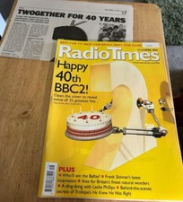RADIO TIMES - 17TH-23RD APRIL  2004 - SOUTH - HAPPY 40TH BBC2! - FRANK SKINNER