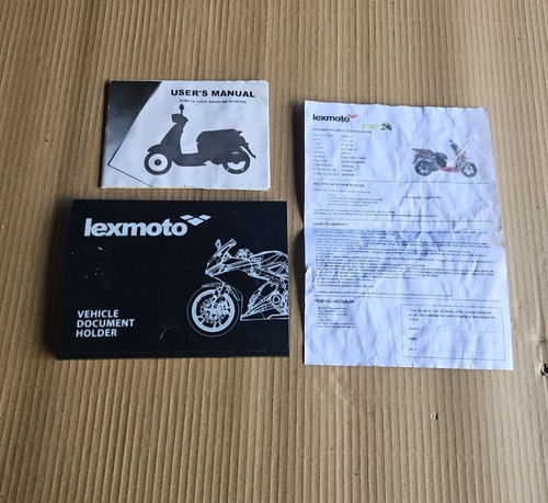 Lexmoto 125cc scooter document - 125cc,