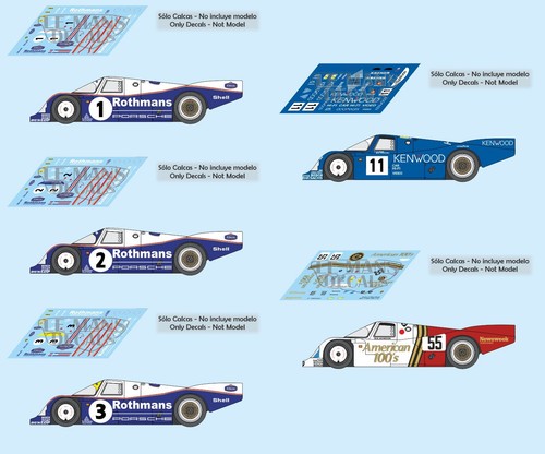 Decals porsche 962c mans - 962c,