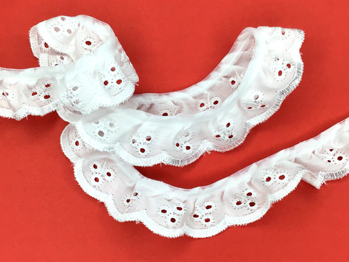 White classic gathered - white,
