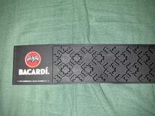 Bacadi Rum Textured Rubber Pub Bar Runner Mat - Man Cave / Home Bar Accessories