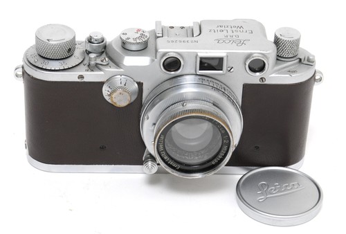 Leica iiic with calfskin - leica, incl
