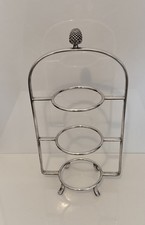 SILVER PLATED THREE TIER CAKE