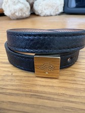 Mulberry Black Leather Double
