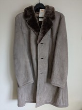 Shearling Leather Coat Striwa