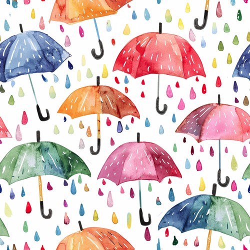 Paintbox umbrellas 100 - paintbox, umbrellas: