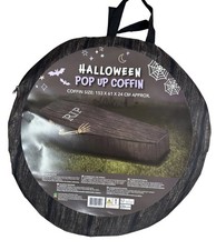 Pop Up Halloween Coffin – Large Foldable Coffin Prop 153cm | Spooky Party Décor