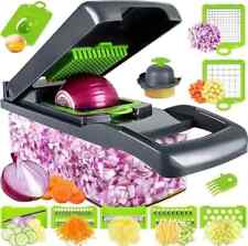 Vegetable Chopper Dicer Slicer 14-in-1 Salad Fruits Mandolin Foods Cutter Peeler