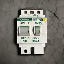 Crabtree Polestar RCBO 16 Amp