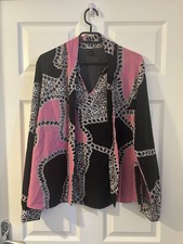 Pink & Black Chain Print