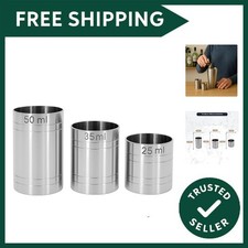 3 Set, 25, 35, 50ml Stainless